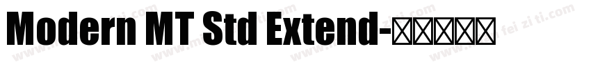 Modern MT Std Extend字体转换